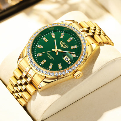 Luxvero Royale Signature: Gold Quartz Men’s Watch