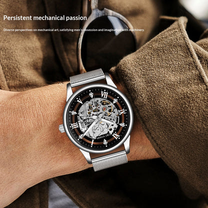 Luxvero Eclipse Skeleton Automatic Men's Watch
