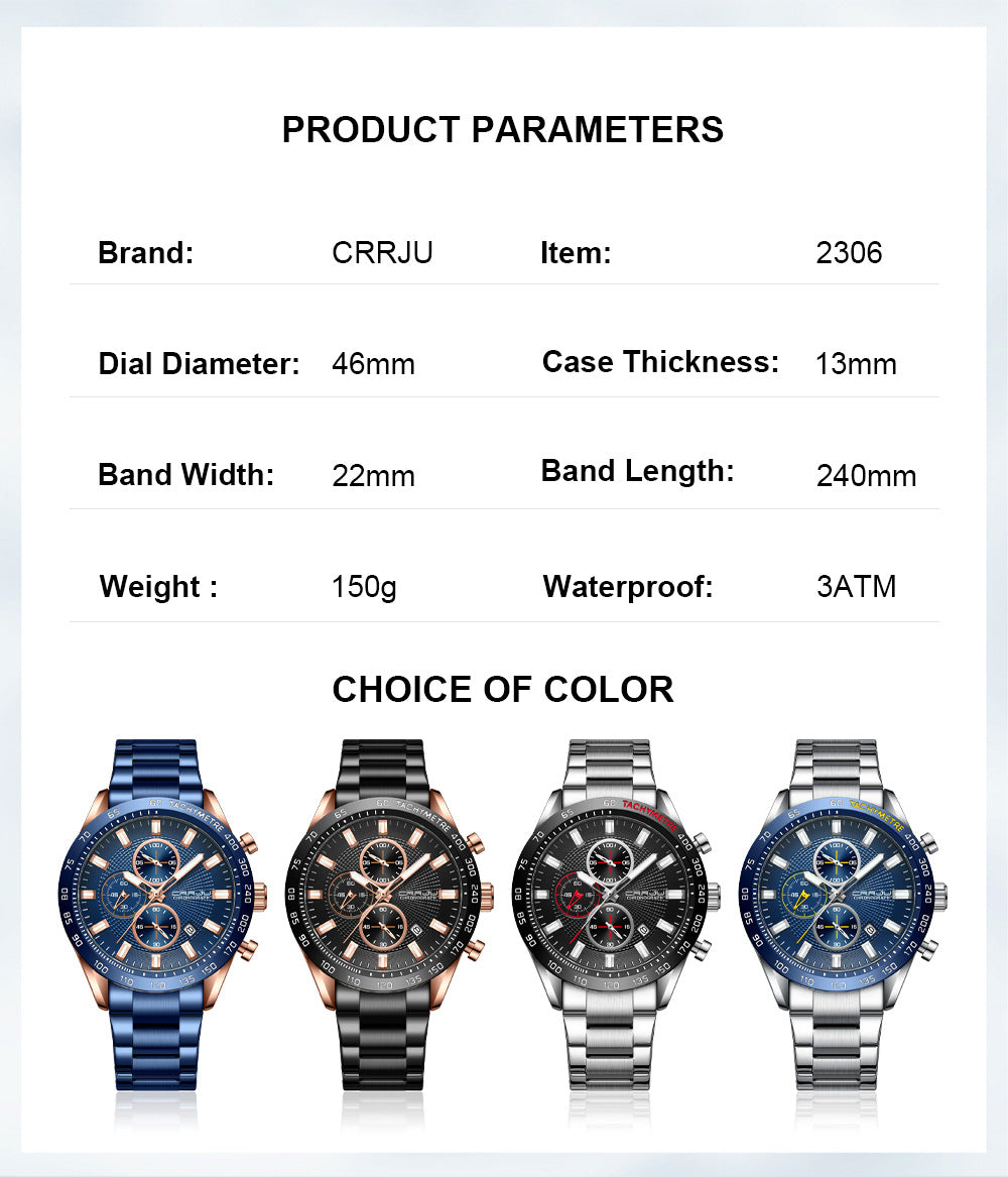 Luxvero Elite Chronograph Men's Watch