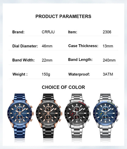 Luxvero Elite Chronograph Men's Watch