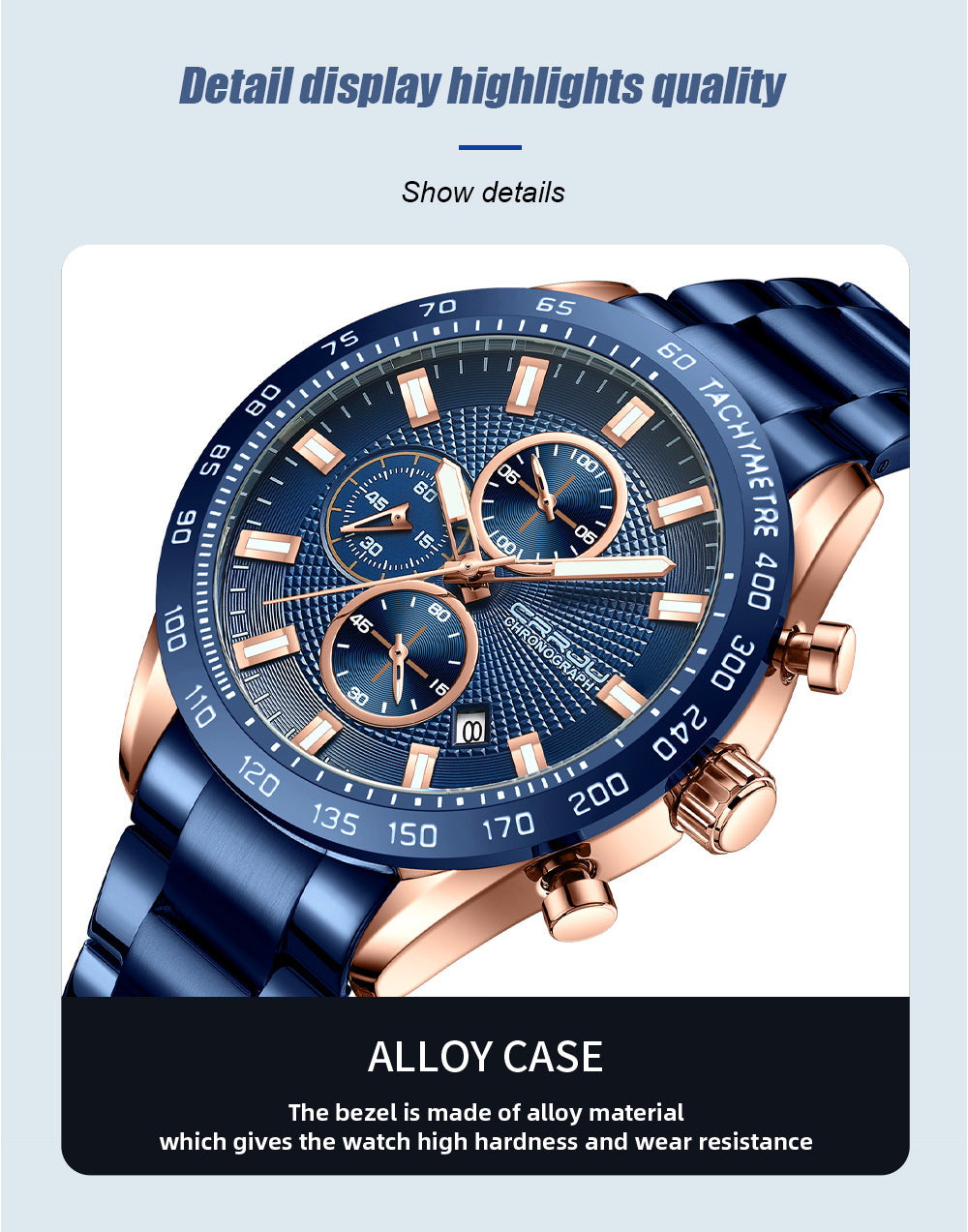 Luxvero Elite Chronograph Men's Watch