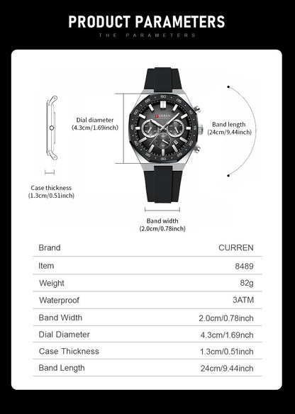 Luxvero Ultra-Velocity Chronograph Men's Watch